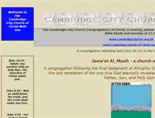 Tablet Screenshot of cambridgecitycoc.org.uk